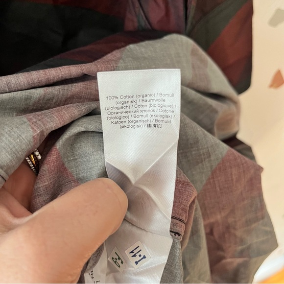 Ganni Printed Cotton Poplin Midi Dress in Merlot size EU 36/US 4 - Picture 9 of 11